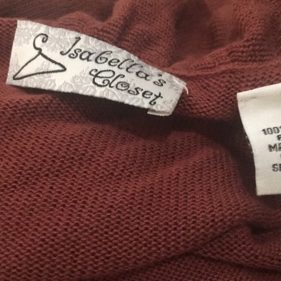 🛍 Warm & Cozy • Women’s Brown Ruffled Cardigan - Picture 3 of 5